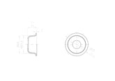 KD By AxLabs "T-Cup" Round Recessed Jack Plate for Tele®-style - AxLabs